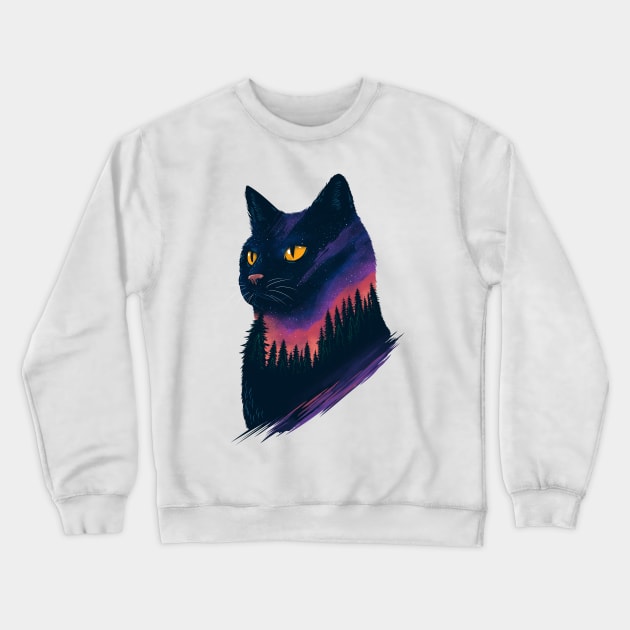 cat Crewneck Sweatshirt by rururara